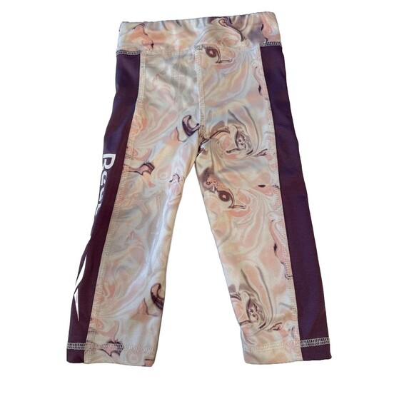 Reebok Toddler Girls’ Leggings, Pink Marble Print, Size 2T – Excellent Condition - Picture 2 of 3